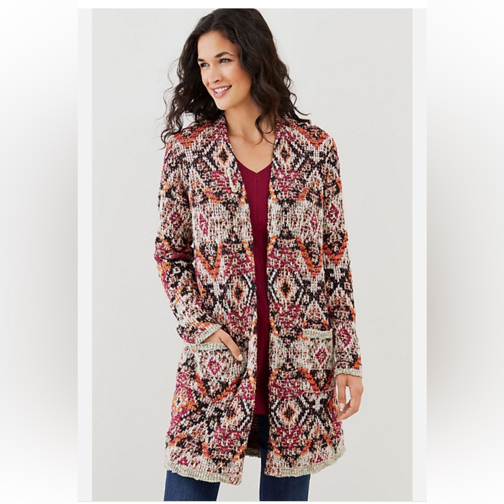 J. Jill Boho Oversized Cardigan